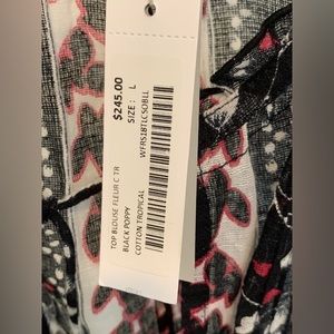 Black Poppy, Cotton Tropical blouse